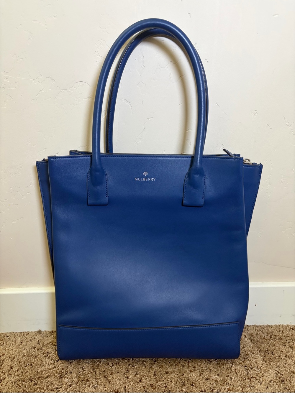 Mulberry Arundel Leather Tote Bag Blue